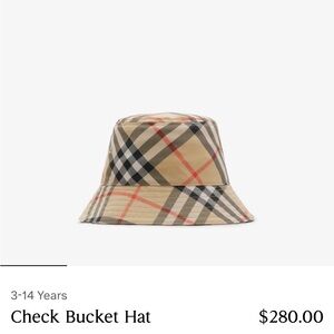 Burberry Check Bucket Hat